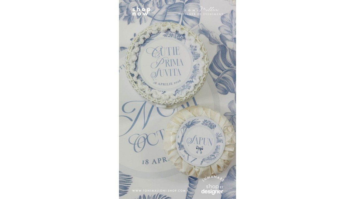 Trusou botez Safari Bleu personalizat băiat – tematică jungle elegantă 7